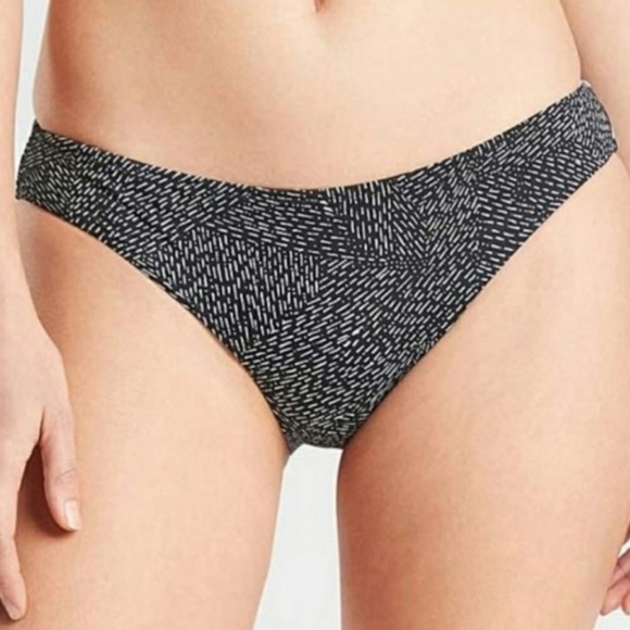 Athleta Black Sands Mid Rise Swim Bottom XL - Picture 1 of 8